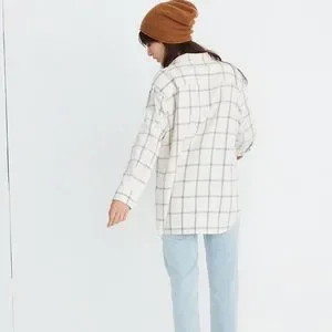 Madewell Tops Madewell Flannel Oversized Exboyfriend Button Up